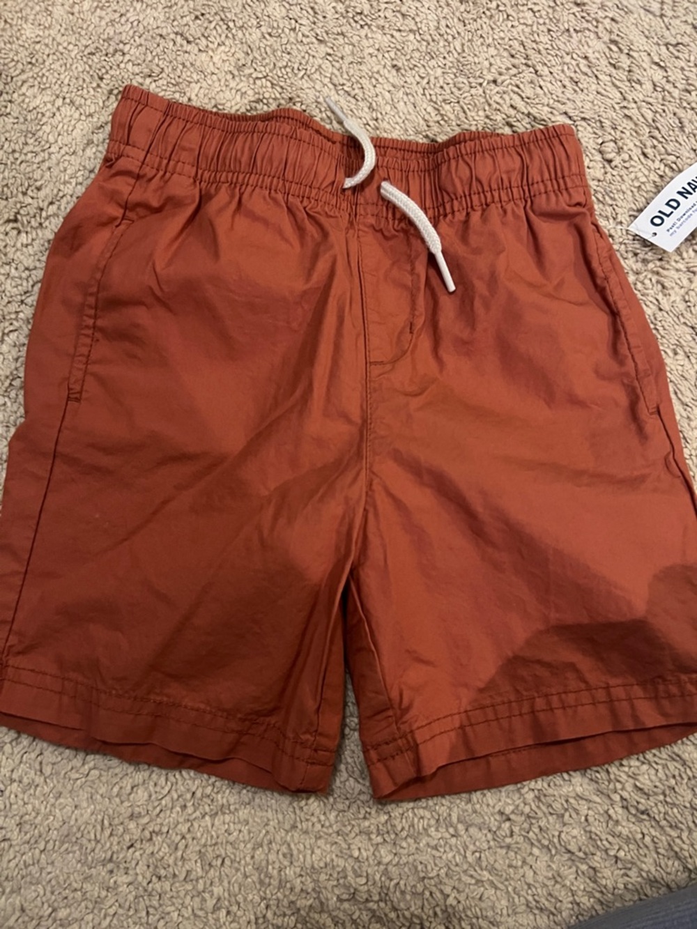 Old Navy Brick Orange Elastic-Waist Pull-On Shorts